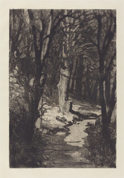 Im Walde 森の中で、1883年。 作： Max Klinger