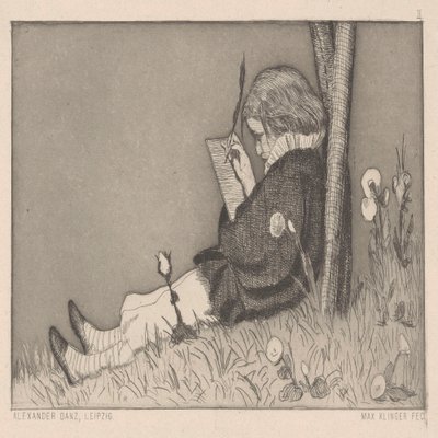 絵画的な献辞。 作： Max Klinger