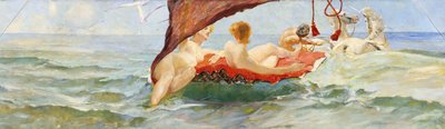 シェルキャリッジの金星。ヴィラアルバース、1884年から1885年の壁の装飾の一部。 作： Max Klinger