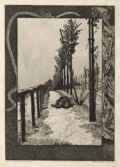 Vom Tode I、Opus II、1889 No. 4。 作： Max Klinger