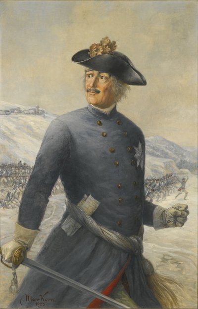レオポルド 1 世、アンハルト デッサウ公 1676 年 - 1747 年、プロイセン陸軍元帥 作： Max Korn
