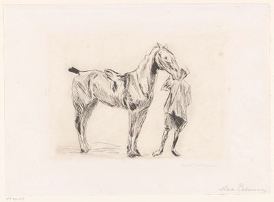 馬に乗った男 作： Max Liebermann (signed by artist)