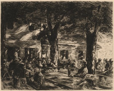 ローゼンハイムの酒場の庭 作： Max Liebermann