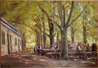 1893年、バービアのブランネブルクにある田舎のビール工場 マックス・リーバーマン（1847-1935）の絵画 1893年 日。0,7x1 m パリ、オルセー美術館。 作： Max Liebermann