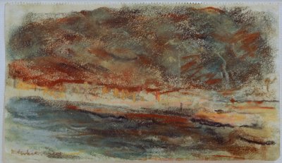 ハンブルクの夜の風景 作： Max Liebermann