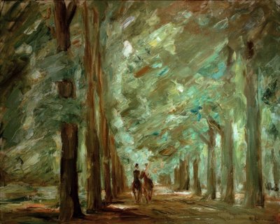 2人のライダーがいるサクロウの大通り 作： Max Liebermann