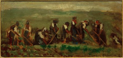 ビート分野の労働者-組成調査 作： Max Liebermann