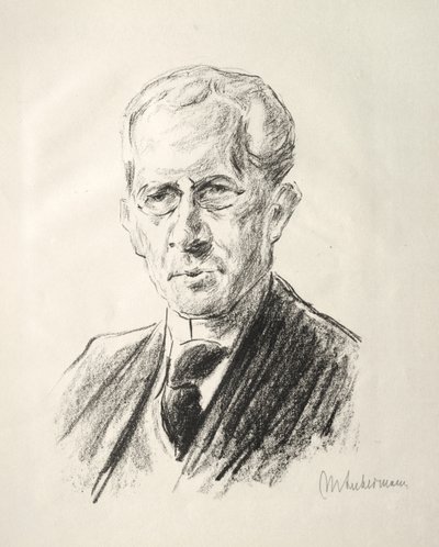 Arno Holz フォルダー: Arno Holz の肖像 作： Max Liebermann