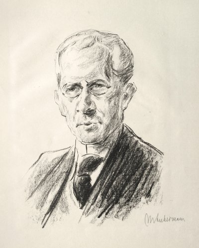 アルノホルツポートフォリオ：アルノホルツの肖像、1923年。 作： Max Liebermann
