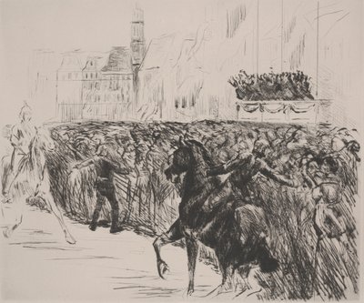 オランダの女王の到着、1913年 作： Max Liebermann
