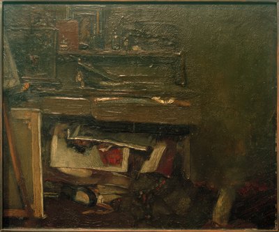 アトリエウィンケル-アトリエレッケ 作： Max Liebermann
