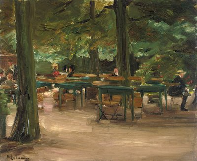 ビアガーデン、1905 作： Max Liebermann