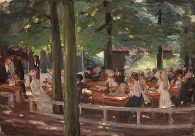 ラーレンのビアガーデン、勉強。ラーレンのビアガーデン、研究、1903 作： Max Liebermann