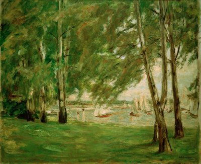 東のヴァンゼー川岸の白樺 作： Max Liebermann