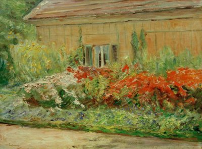 北の庭師の家の花 作： Max Liebermann