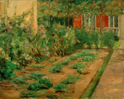 北東に流す庭の花 作： Max Liebermann