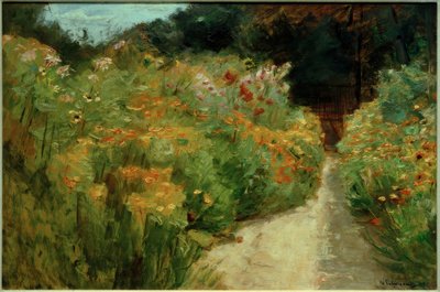 ヴァンゼー庭園の花 作： Max Liebermann
