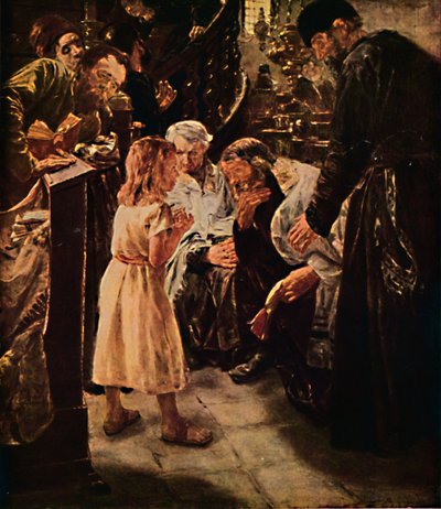 神殿のキリスト、1879年、1914年。 作： Max Liebermann