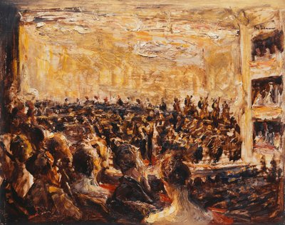 オペラ座でのコンサート。オペラでのコンサート、1923 作： Max Liebermann