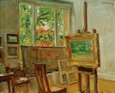ヴァンゼーのアトリエ 作： Max Liebermann