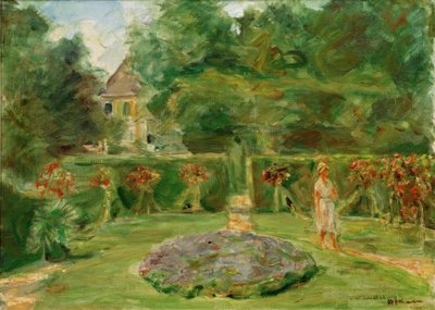 生垣の庭のラウンデル 作： Max Liebermann