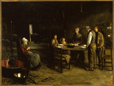 テーブルの祈り 作： Max Liebermann