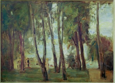 ベルリンの芸術家の庭–ヴァンゼーを背景に 作： Max Liebermann
