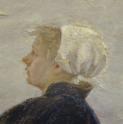 網の修理の詳細、1889（144756を参照） 作： Max Liebermann