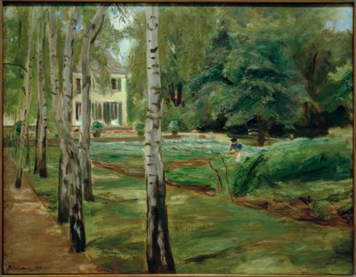 西のヴァンゼー庭園にある白樺の路地 作： Max Liebermann