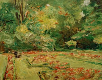 北のヴァンゼー庭園のフラワーテラス 作： Max Liebermann