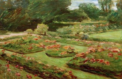 北東にあるヴァンゼー庭園のフラワーテラス 作： Max Liebermann