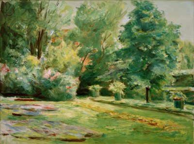 北東にあるヴァンゼー庭園のフラワーテラス 作： Max Liebermann