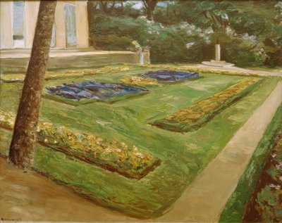 北西にあるヴァンゼー庭園のフラワーテラス 作： Max Liebermann