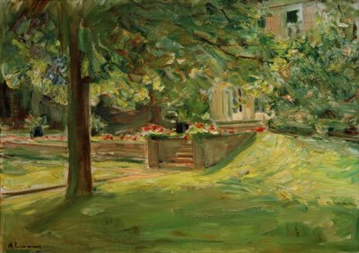 南西のフラワーテラス-ヴァンゼーガーデン 作： Max Liebermann
