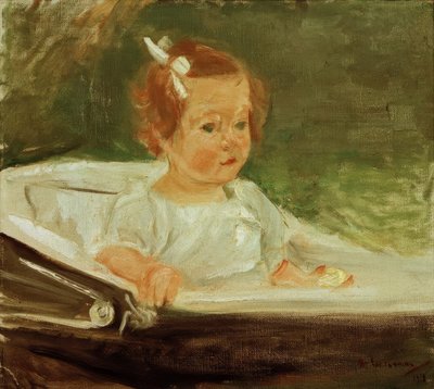 右側のベビーカーの孫娘 作： Max Liebermann