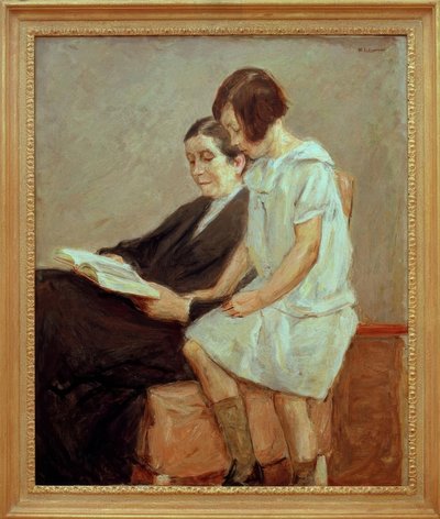 アーティストの妻と孫娘 作： Max Liebermann