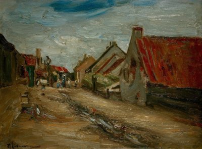 オランダの村の通り 作： Max Liebermann