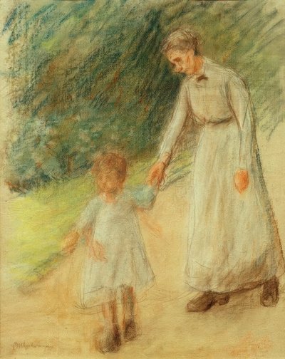 乳母と孫娘 作： Max Liebermann