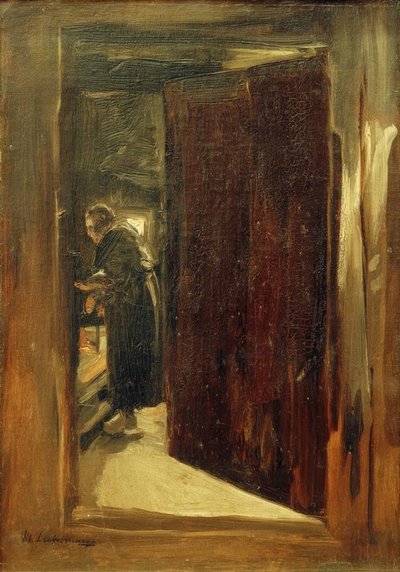 台所の女性-視点 作： Max Liebermann