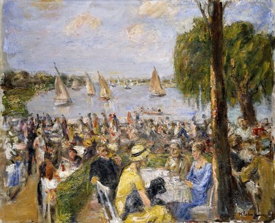 ヴァンゼーのガーデンカフェ。ヴァンゼーのガーデンカフェ、 作： Max Liebermann