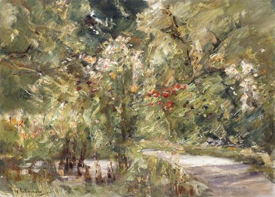 ワンゼーの庭園。ヴァンゼーガルテン、1928〜39年頃 作： Max Liebermann