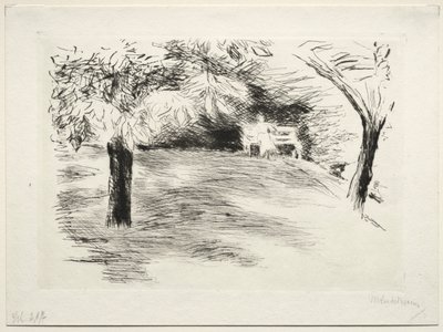 ドイツ、ヴァンゼーの庭園。 作： Max Liebermann