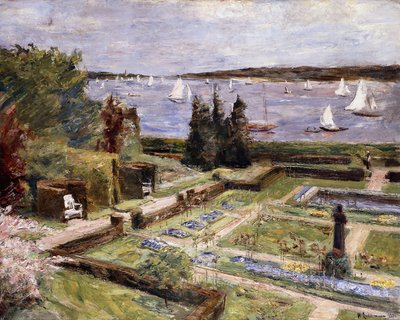ワンゼー川沿いのアーンホールド家の庭園。 Wannseegarten der Familie Arnhold、1911 作： Max Liebermann