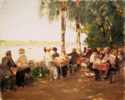 水辺のガーデンバー 作： Max Liebermann