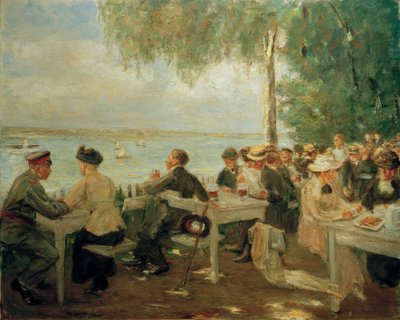 ハヴェルのガーデンレストラン-Nikolskoe 作： Max Liebermann
