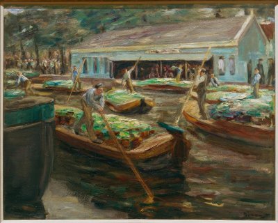 デルフトの野菜市場 作： Max Liebermann