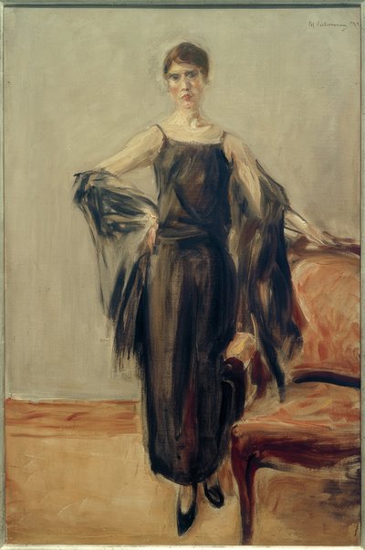 Genia Levine、立っています 作： Max Liebermann