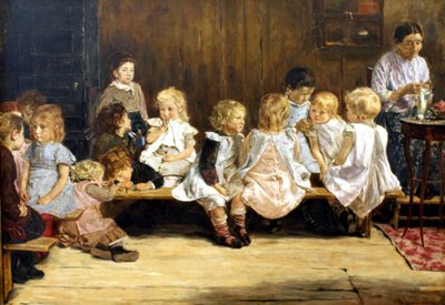 ドイツ語：Kleinkinderschule in Amsterdam アムステルダムの幼児学校 作： マックス・リーバーマン