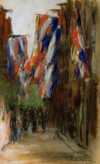 フラグとオランダ通り 作： Max Liebermann