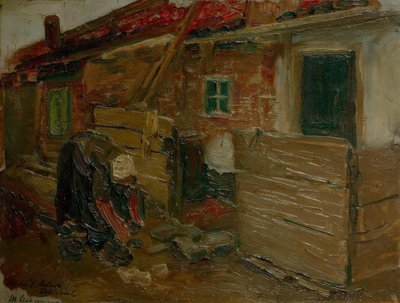 妻とオランダの農家 作： Max Liebermann